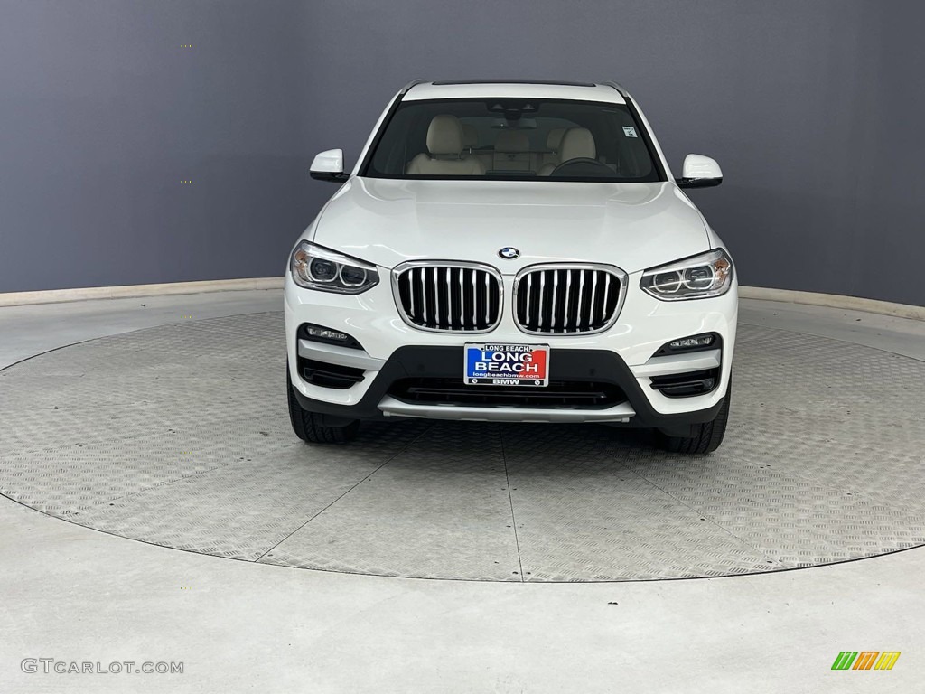 2020 X3 sDrive30i - Alpine White / Canberra Beige/Black photo #2