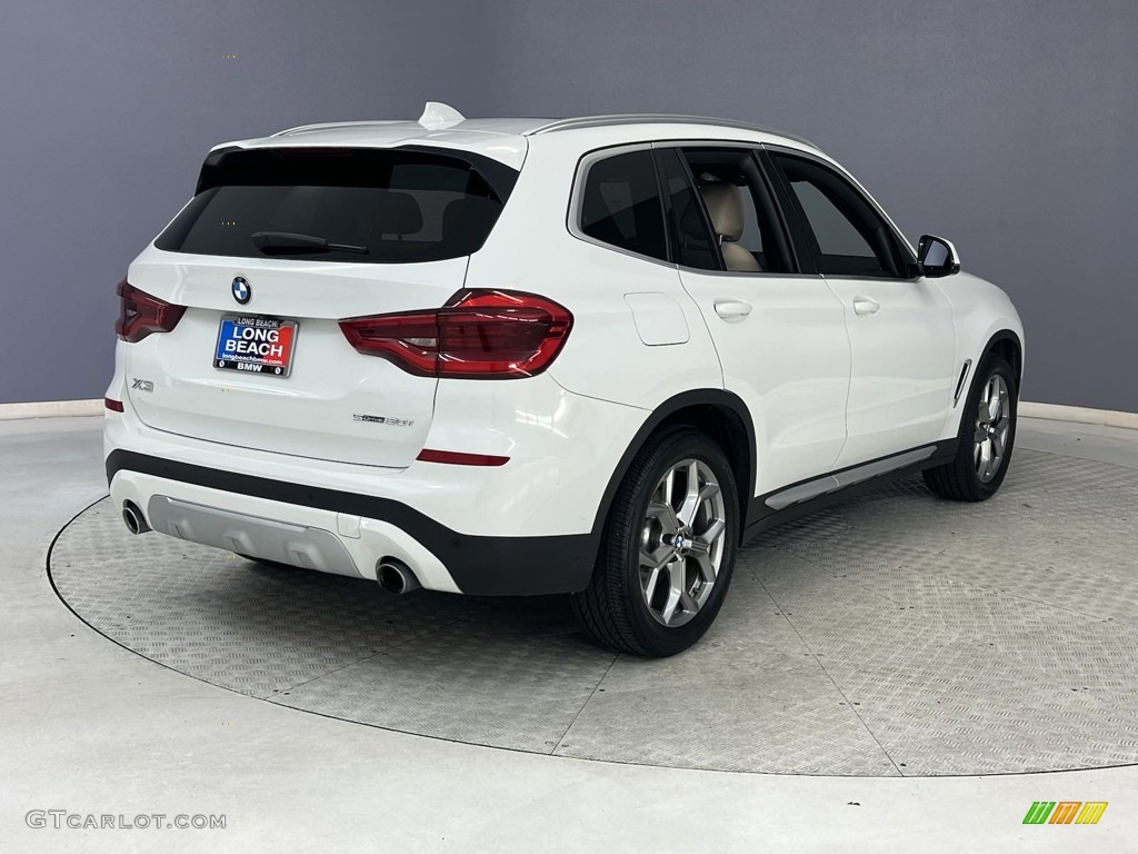 2020 X3 sDrive30i - Alpine White / Canberra Beige/Black photo #5