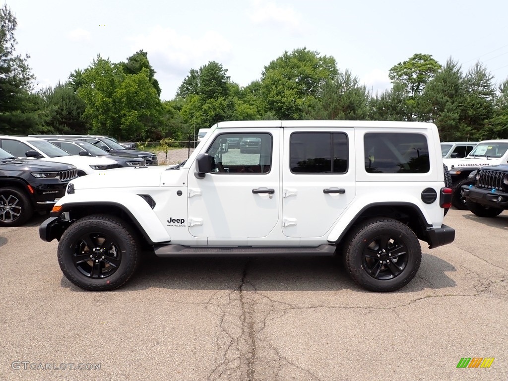 2023 Wrangler Unlimited Sahara Altitude 4x4 - Bright White / Black photo #2