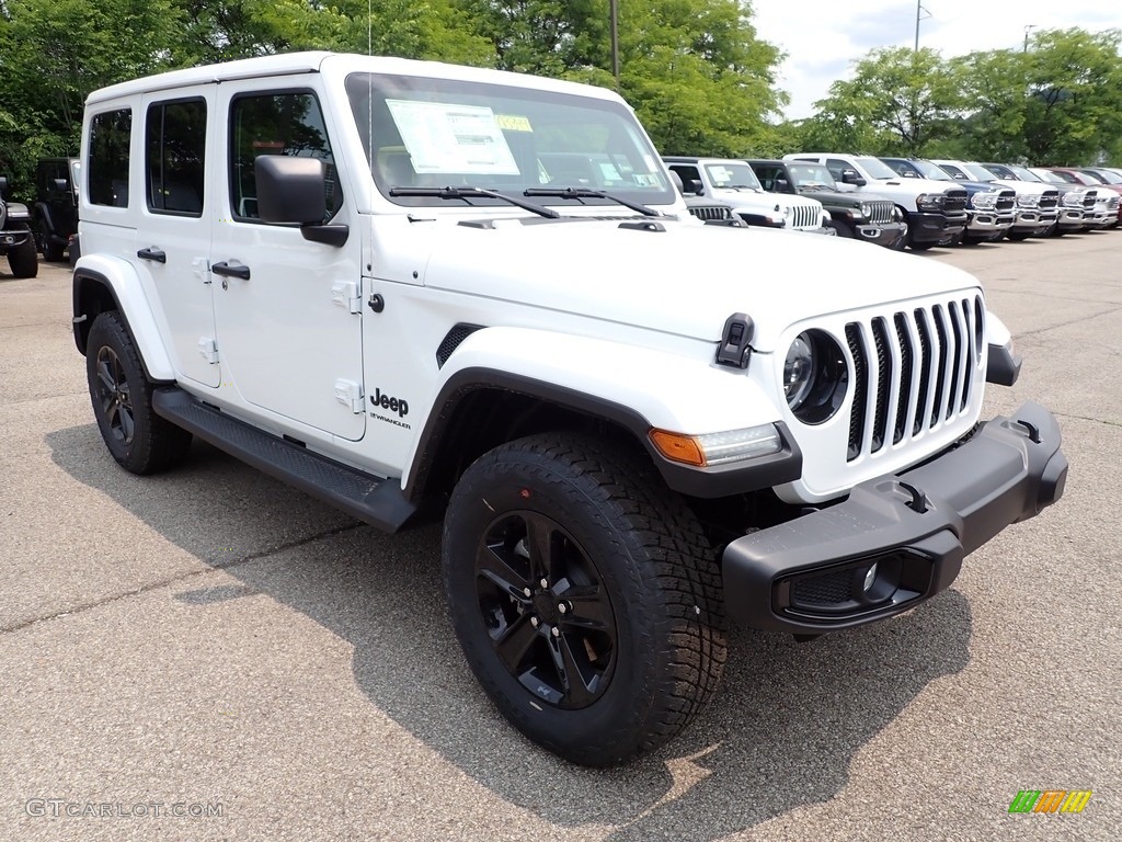 2023 Wrangler Unlimited Sahara Altitude 4x4 - Bright White / Black photo #7