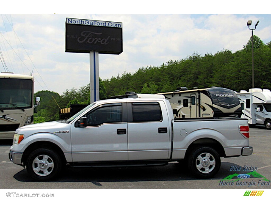 2014 F150 XL SuperCrew - Ingot Silver / Steel Grey photo #2