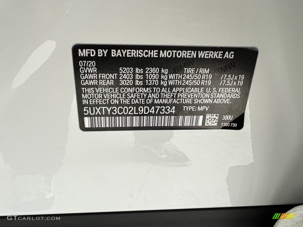 2020 X3 sDrive30i - Alpine White / Canberra Beige/Black photo #21