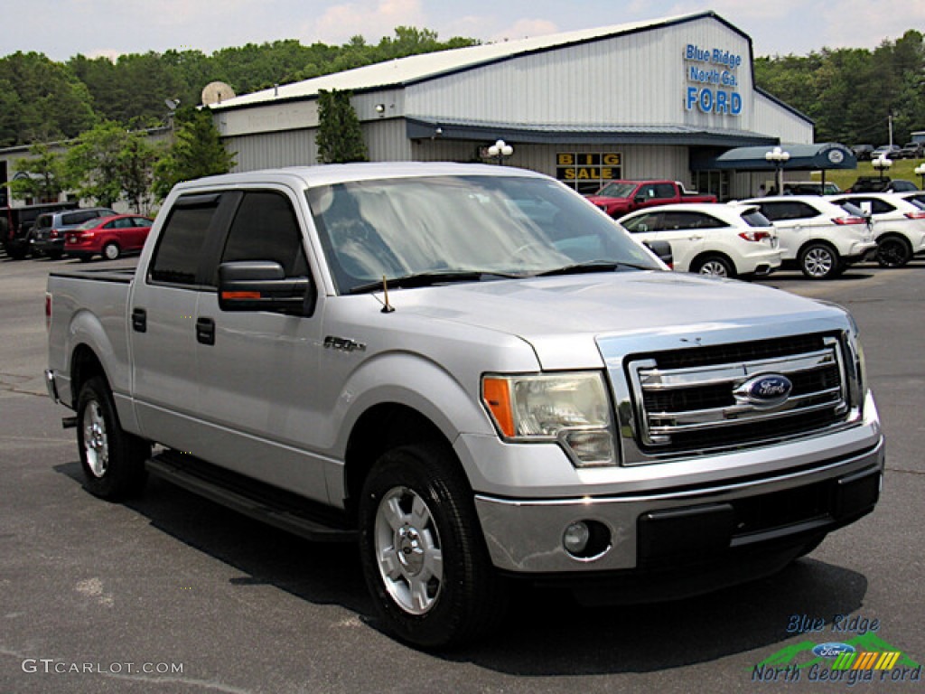 2014 F150 XL SuperCrew - Ingot Silver / Steel Grey photo #7