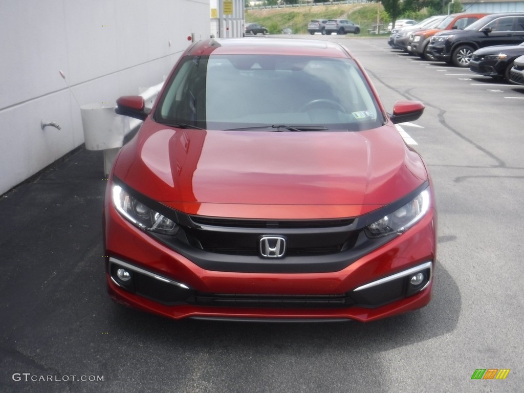 2020 Civic EX-L Sedan - Molten Lava Pearl / Black photo #4