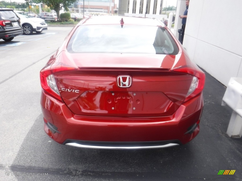 2020 Civic EX-L Sedan - Molten Lava Pearl / Black photo #7