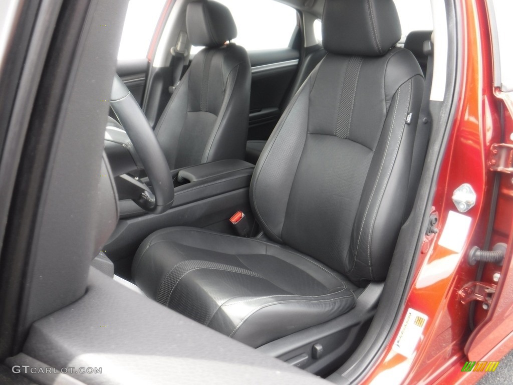 2020 Civic EX-L Sedan - Molten Lava Pearl / Black photo #13