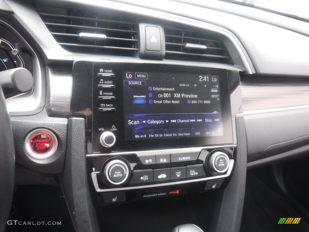 2020 Civic EX-L Sedan - Molten Lava Pearl / Black photo #16