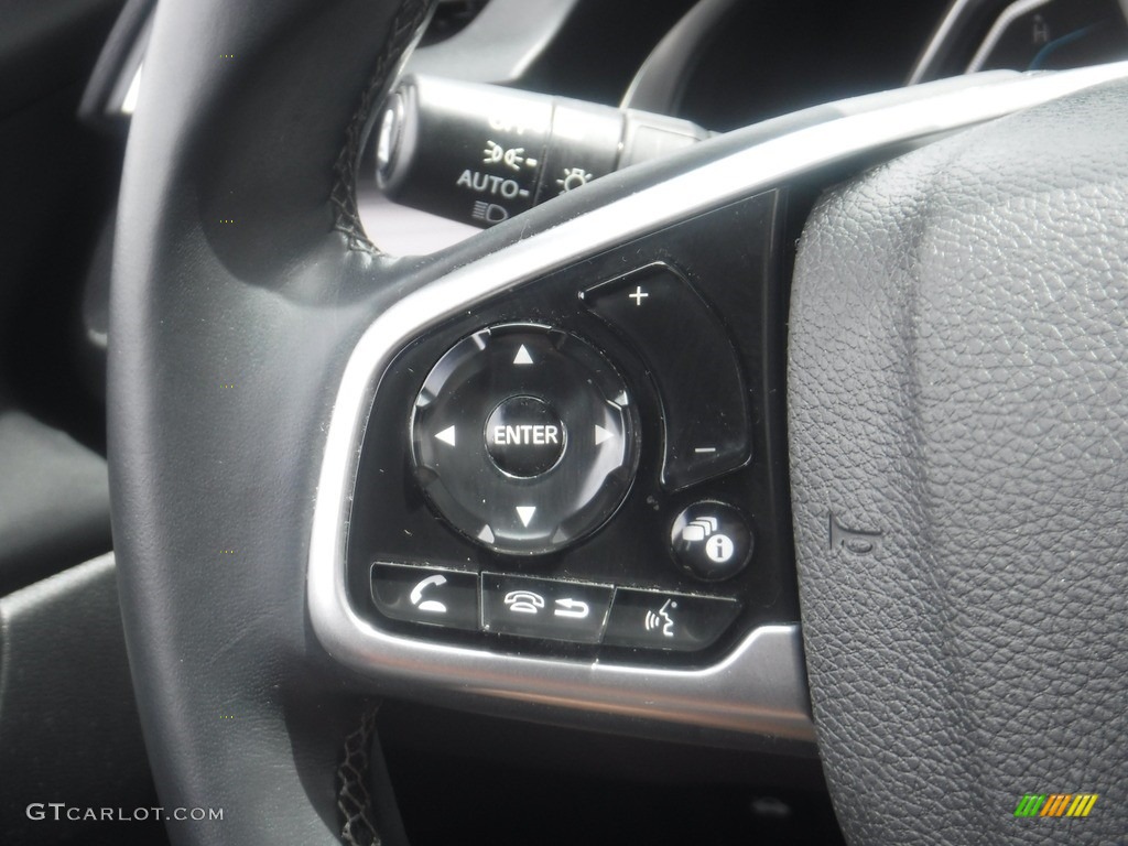 2020 Civic EX-L Sedan - Molten Lava Pearl / Black photo #25