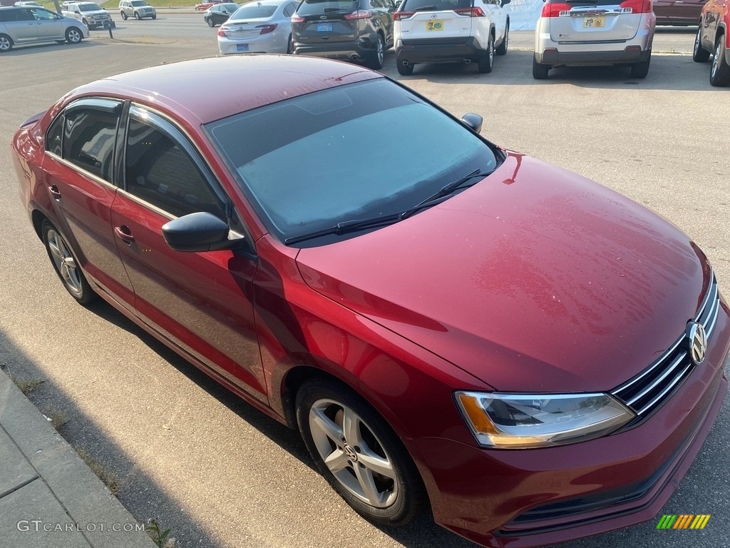 2016 Jetta S - Cardinal Red Metallic / Titan Black photo #28