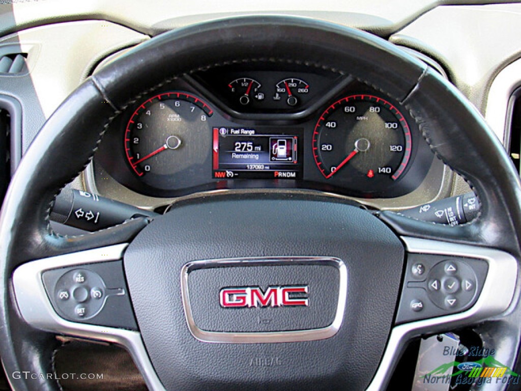2016 GMC Canyon SLE Crew Cab Jet Black Steering Wheel Photo #146238327
