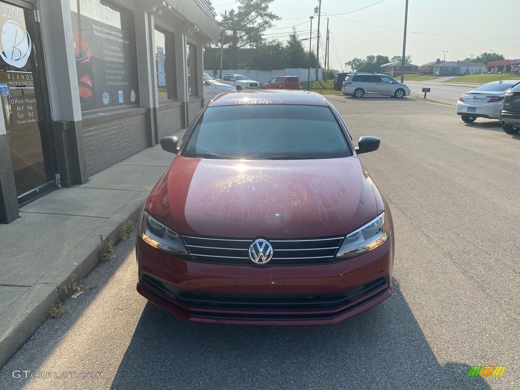 2016 Jetta S - Cardinal Red Metallic / Titan Black photo #34