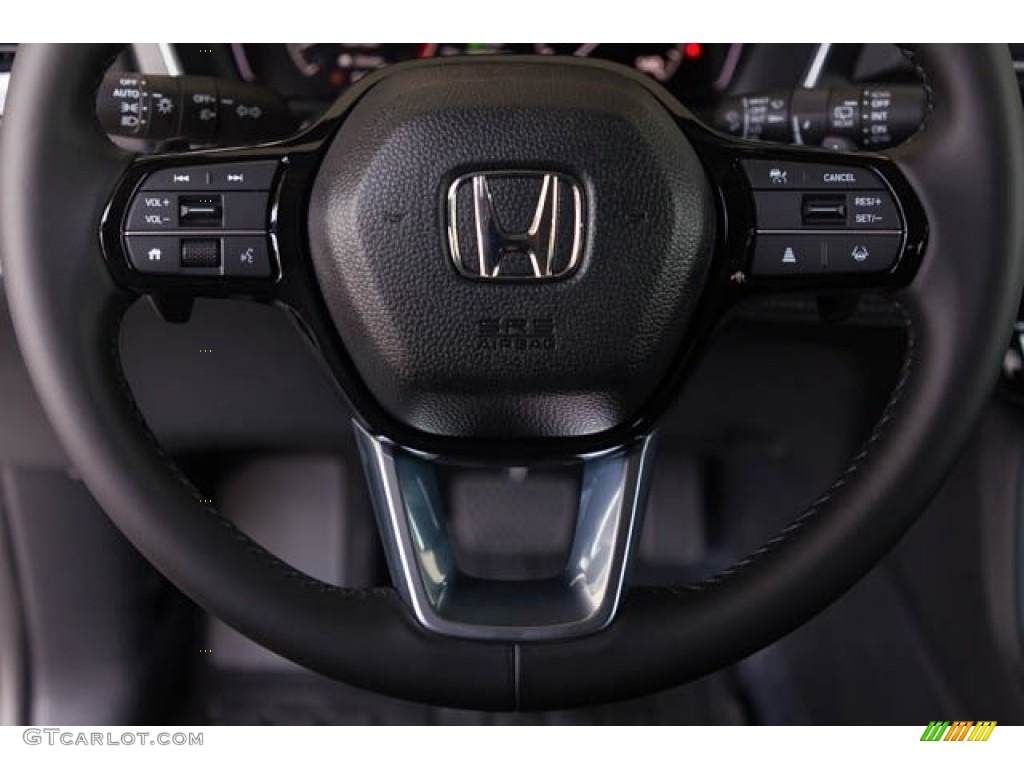 2023 Honda Pilot EX-L Black Steering Wheel Photo #146239404