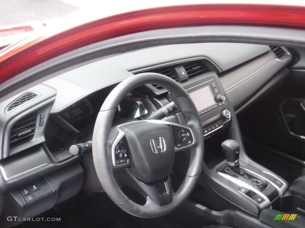 2020 Civic LX Sedan - Molten Lava Pearl / Black photo #8