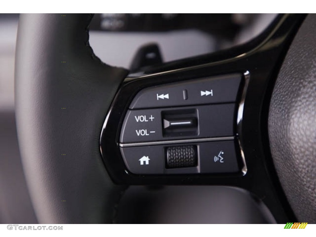 2023 Honda Pilot EX-L Black Steering Wheel Photo #146239416