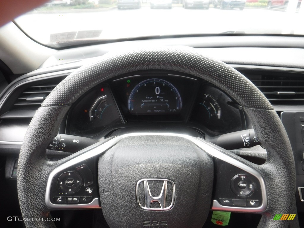 2020 Civic LX Sedan - Molten Lava Pearl / Black photo #15