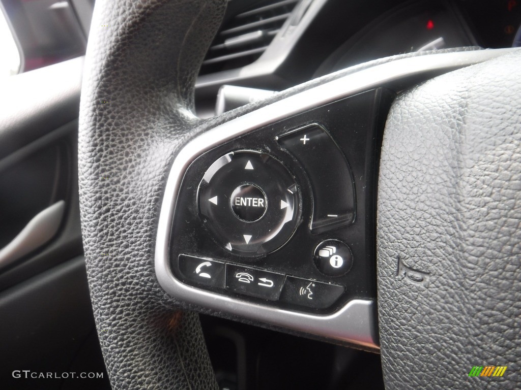 2020 Civic LX Sedan - Molten Lava Pearl / Black photo #16