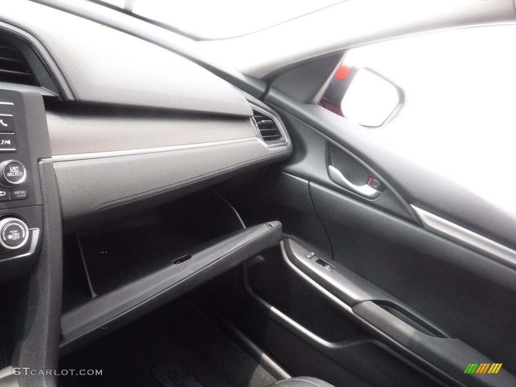 2020 Civic LX Sedan - Molten Lava Pearl / Black photo #18