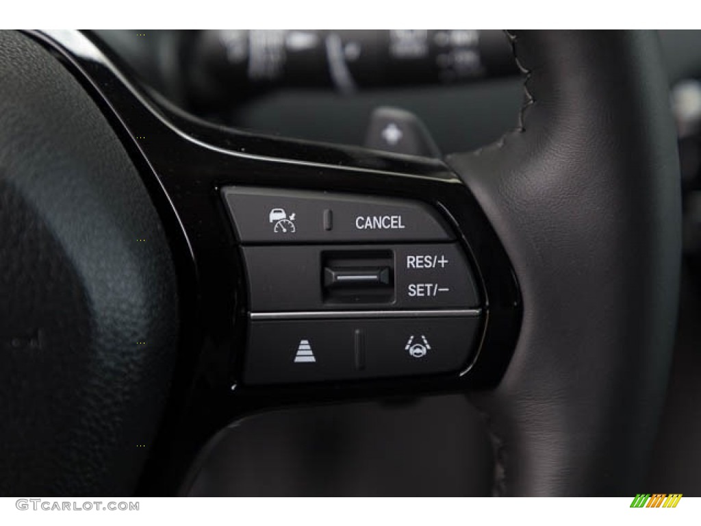 2023 Honda Pilot EX-L Black Steering Wheel Photo #146240102
