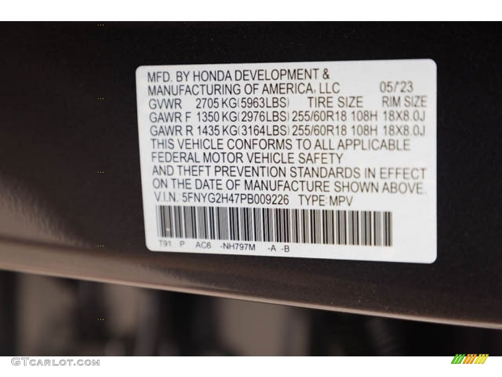 2023 Pilot Color Code NH797M for Modern Steel Metallic Photo #146240412