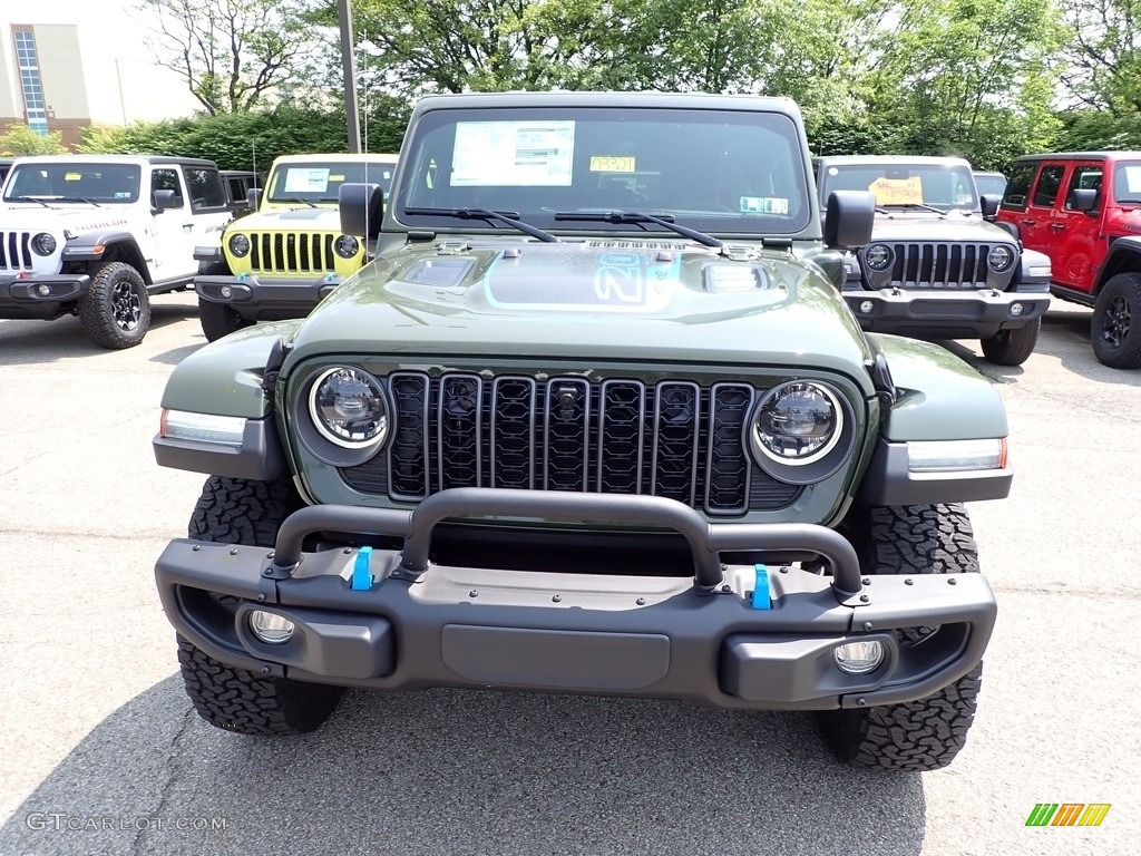 2023 Wrangler Unlimited Rubicon 4XE 20th Anniversary Hybrid - Sarge Green / 20th Anniversary Red/Black photo #8