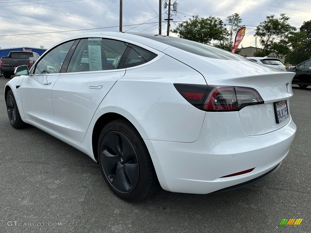 2020 Model 3 Standard Range Plus - Pearl White Multi-Coat / Black photo #4