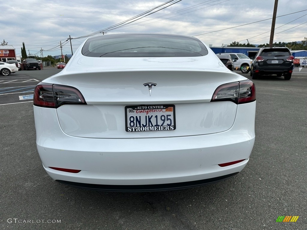 2020 Model 3 Standard Range Plus - Pearl White Multi-Coat / Black photo #5
