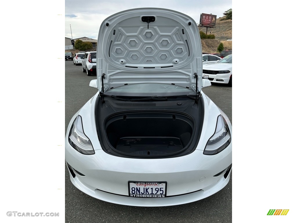 2020 Model 3 Standard Range Plus - Pearl White Multi-Coat / Black photo #8