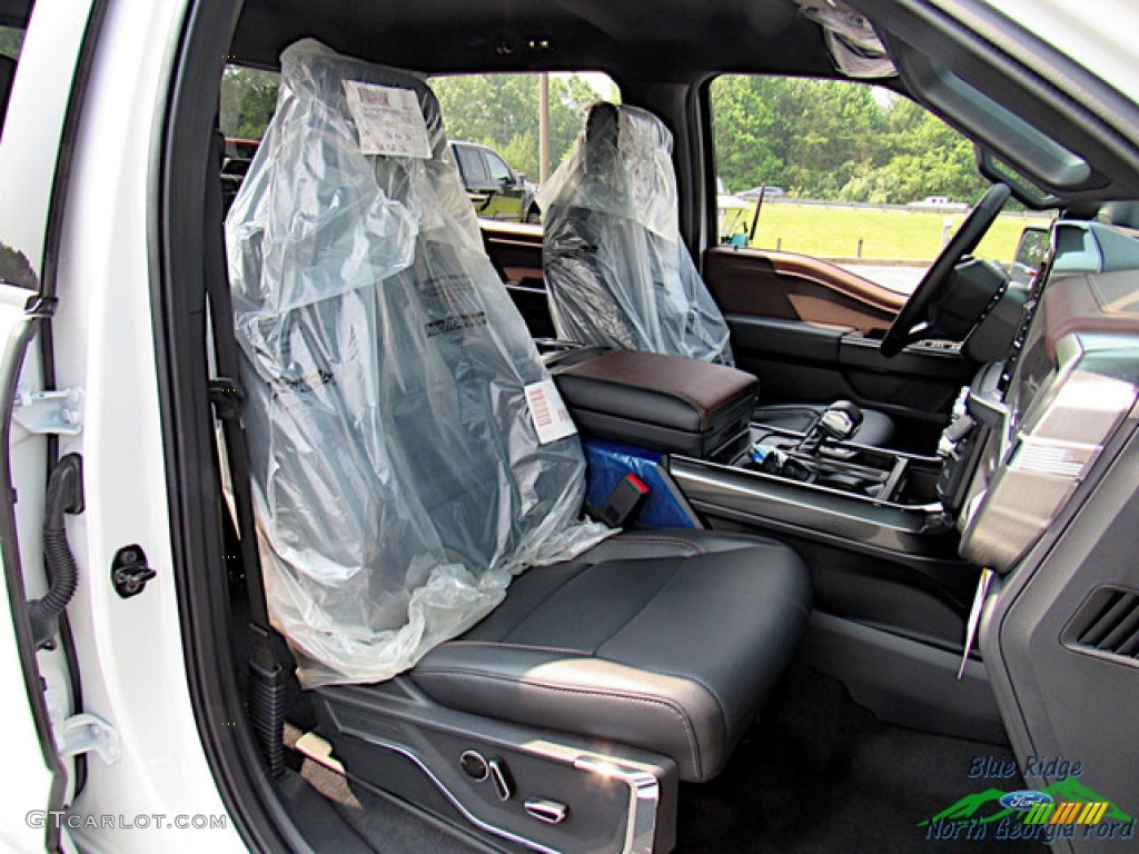 2023 F150 Lariat SuperCrew 4x4 - Star White Metallic Tri-Coat / Black photo #12