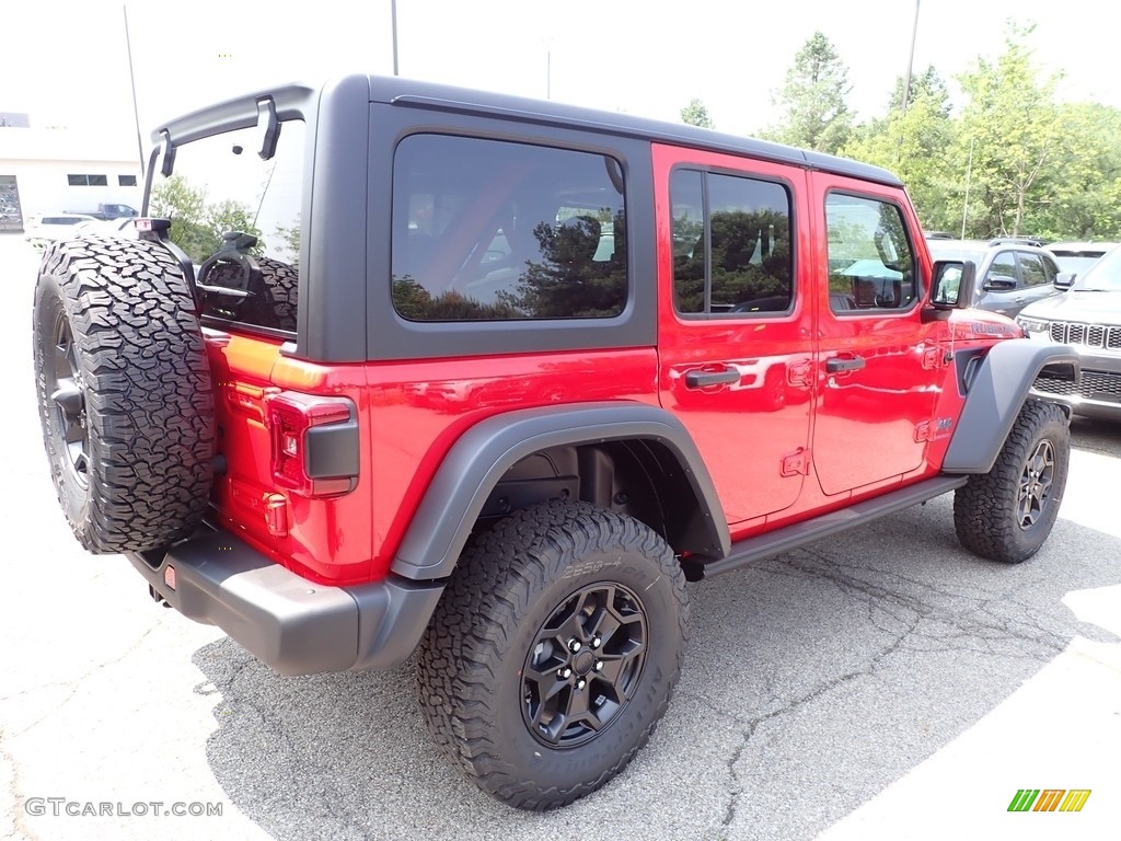 2023 Wrangler Unlimited Rubicon 4XE 20th Anniversary Hybrid - Firecracker Red / 20th Anniversary Red/Black photo #5