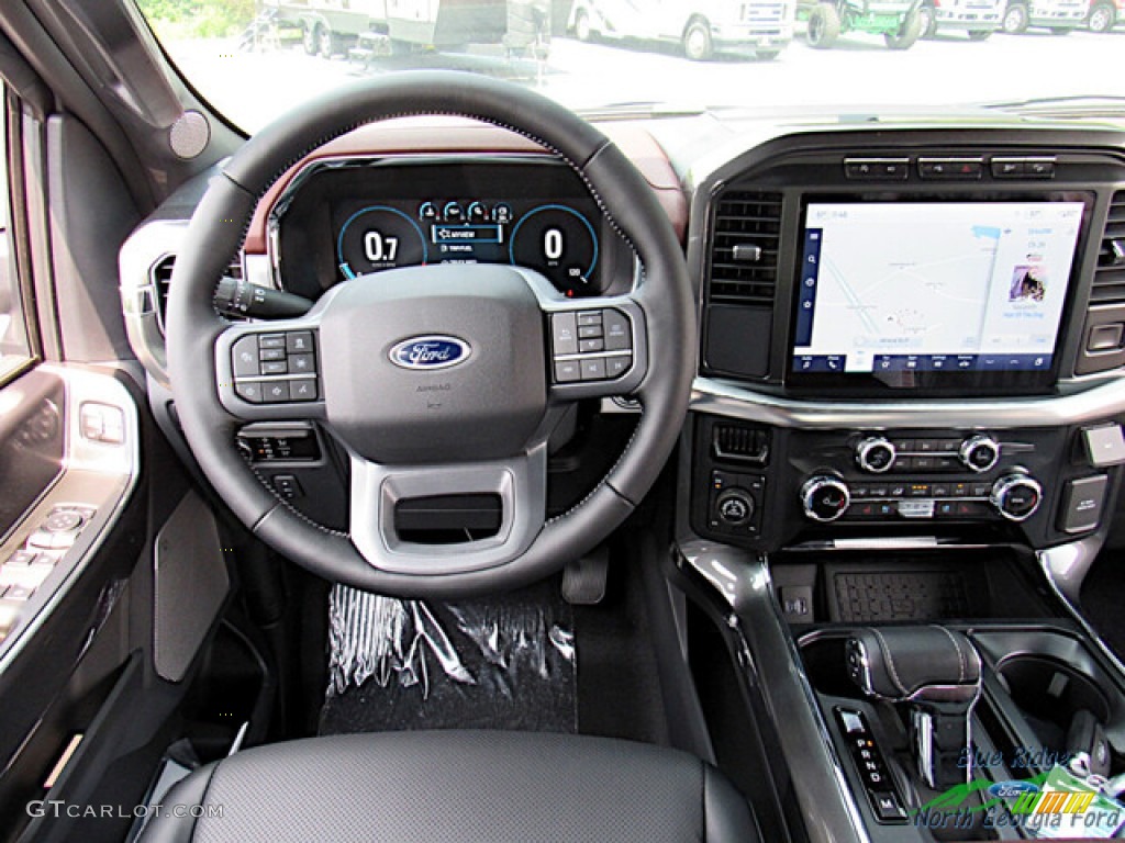 2023 F150 Lariat SuperCrew 4x4 - Star White Metallic Tri-Coat / Black photo #14