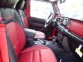 2023 Jeep Wrangler Unlimited 20th Anniversary Red/Black Interior Front Seat Photo