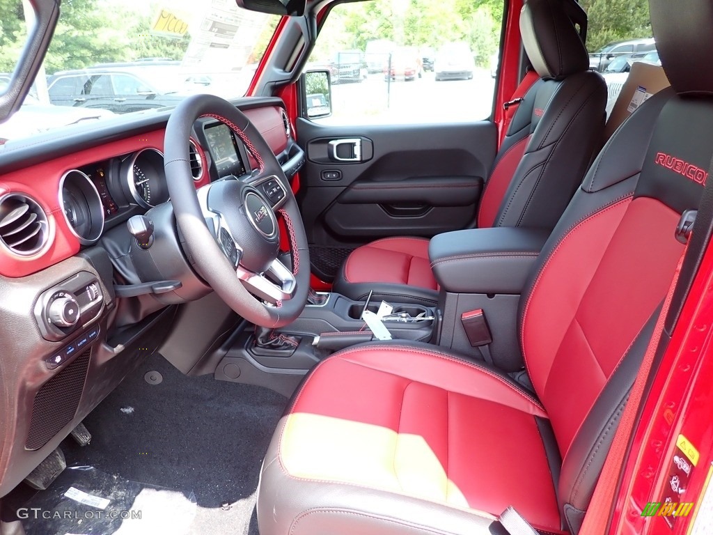 20th Anniversary Red/Black Interior 2023 Jeep Wrangler Unlimited Rubicon 4XE 20th Anniversary Hybrid Photo #146241426