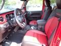 20th Anniversary Red/Black 2023 Jeep Wrangler Unlimited Rubicon 4XE 20th Anniversary Hybrid Interior Color