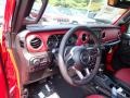 20th Anniversary Red/Black 2023 Jeep Wrangler Unlimited Rubicon 4XE 20th Anniversary Hybrid Dashboard