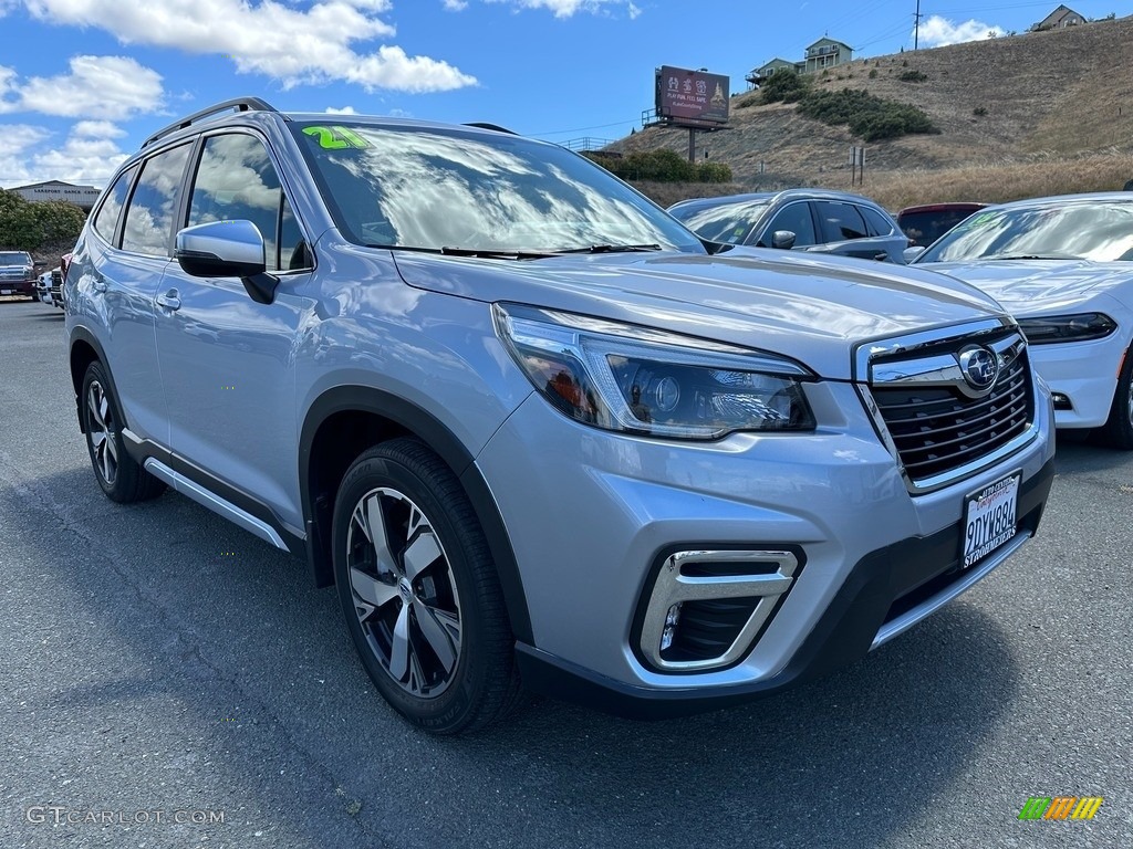 2021 Forester 2.5i Touring - Ice Silver Metallic / Black photo #1