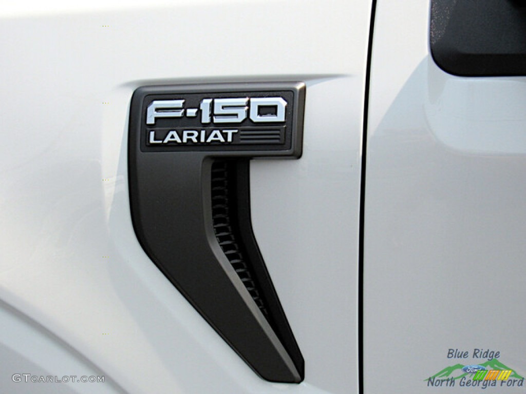 2023 F150 Lariat SuperCrew 4x4 - Star White Metallic Tri-Coat / Black photo #29