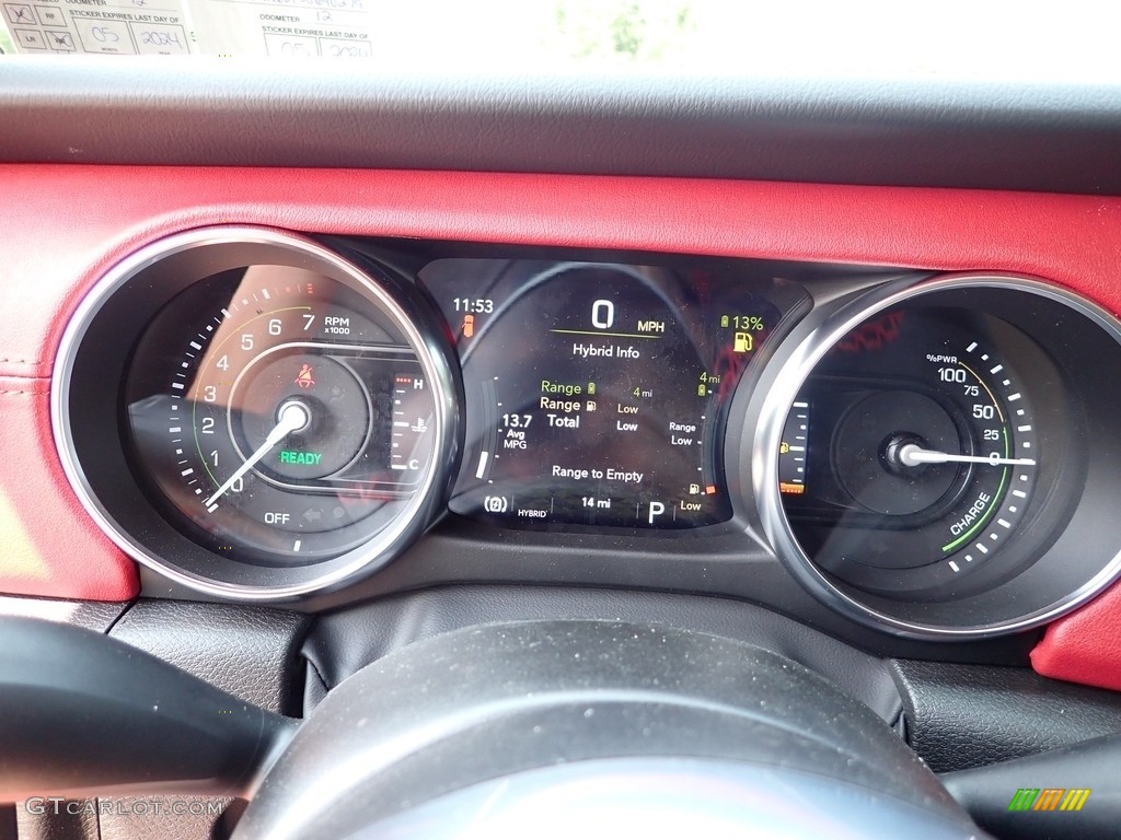 2023 Jeep Wrangler Unlimited Rubicon 4XE 20th Anniversary Hybrid Gauges Photos
