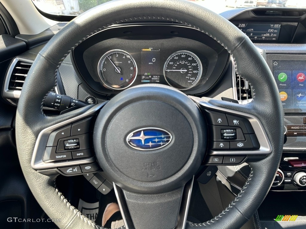 2021 Subaru Forester 2.5i Touring Black Steering Wheel Photo #146241615
