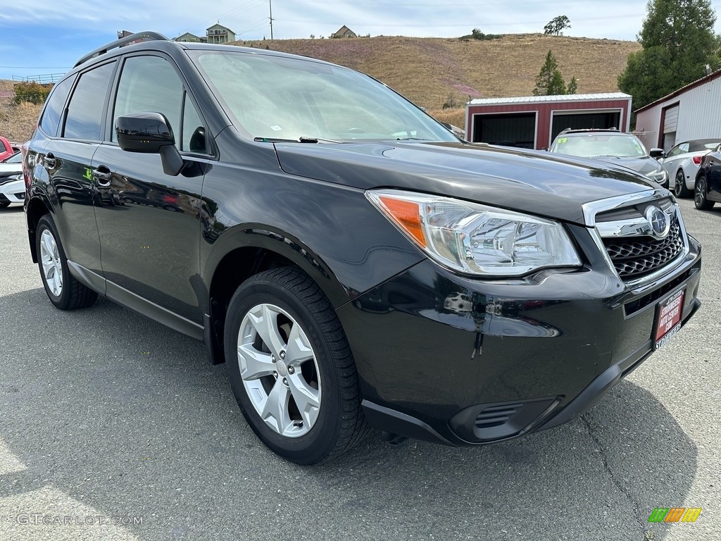 2015 Forester 2.5i Premium - Crystal Black Silica / Black photo #1