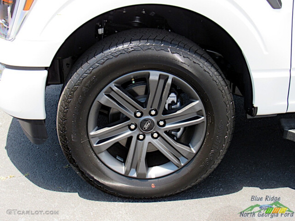 2023 F150 Lariat SuperCrew 4x4 - Star White Metallic Tri-Coat / Black photo #9
