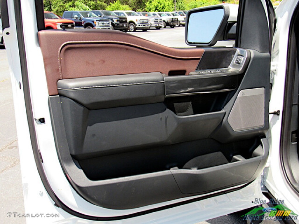 2023 F150 Lariat SuperCrew 4x4 - Star White Metallic Tri-Coat / Black photo #10