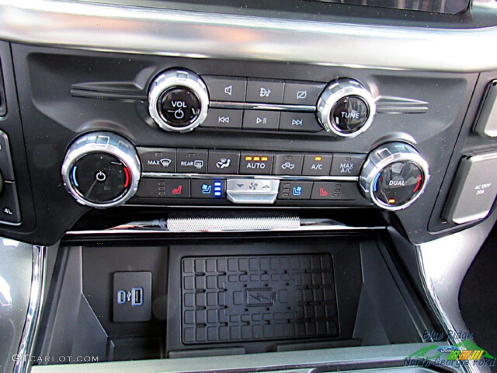 2023 F150 Lariat SuperCrew 4x4 - Star White Metallic Tri-Coat / Black photo #22
