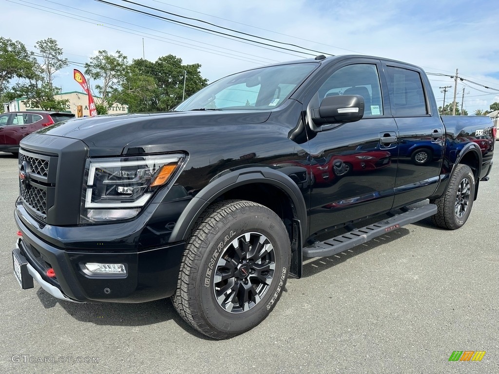 Super Black 2021 Nissan Titan Pro-4X Crew Cab 4x4 Exterior Photo #146242314