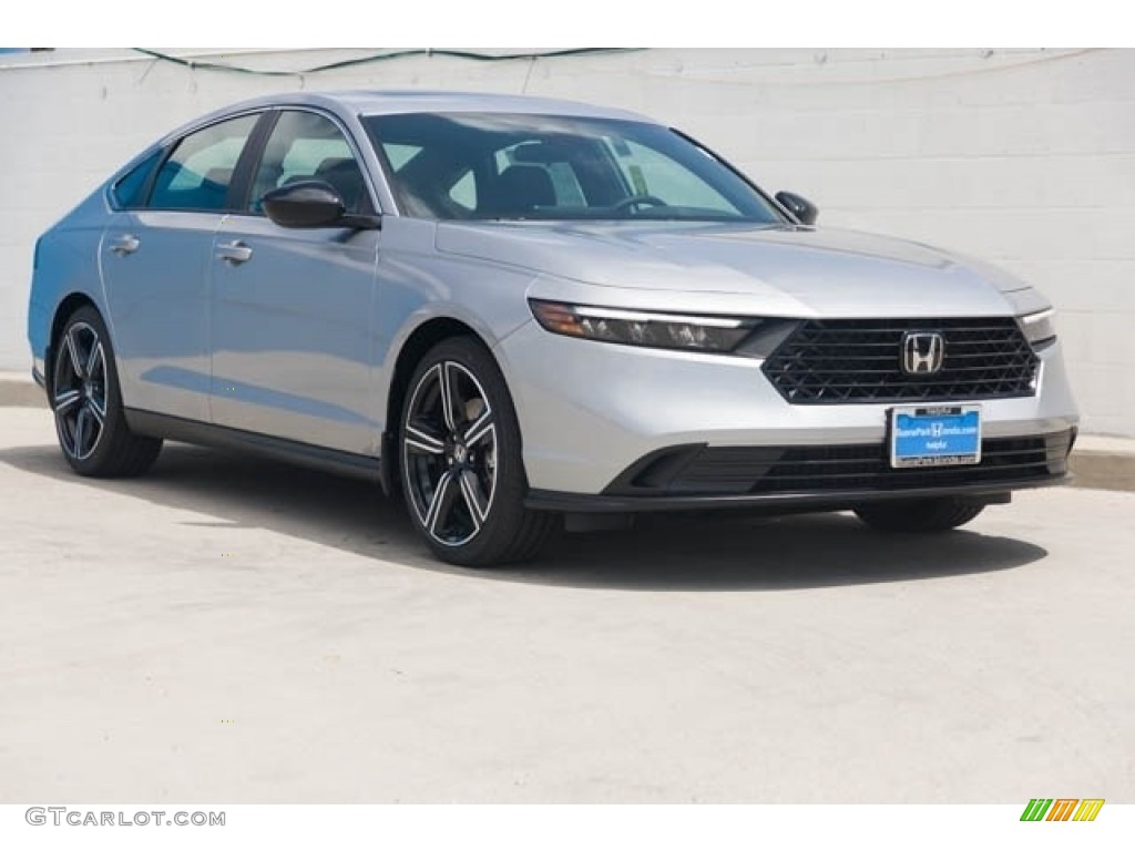Lunar Silver Metallic 2023 Honda Accord Sport Hybrid Exterior Photo #146242371