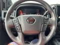 2021 Nissan Titan Charcoal Interior Steering Wheel Photo
