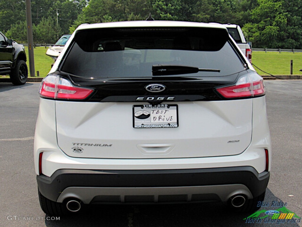 2023 Edge Titanium AWD - Star White Metallic Tri-Coat / Medium Soft Ceramic photo #4
