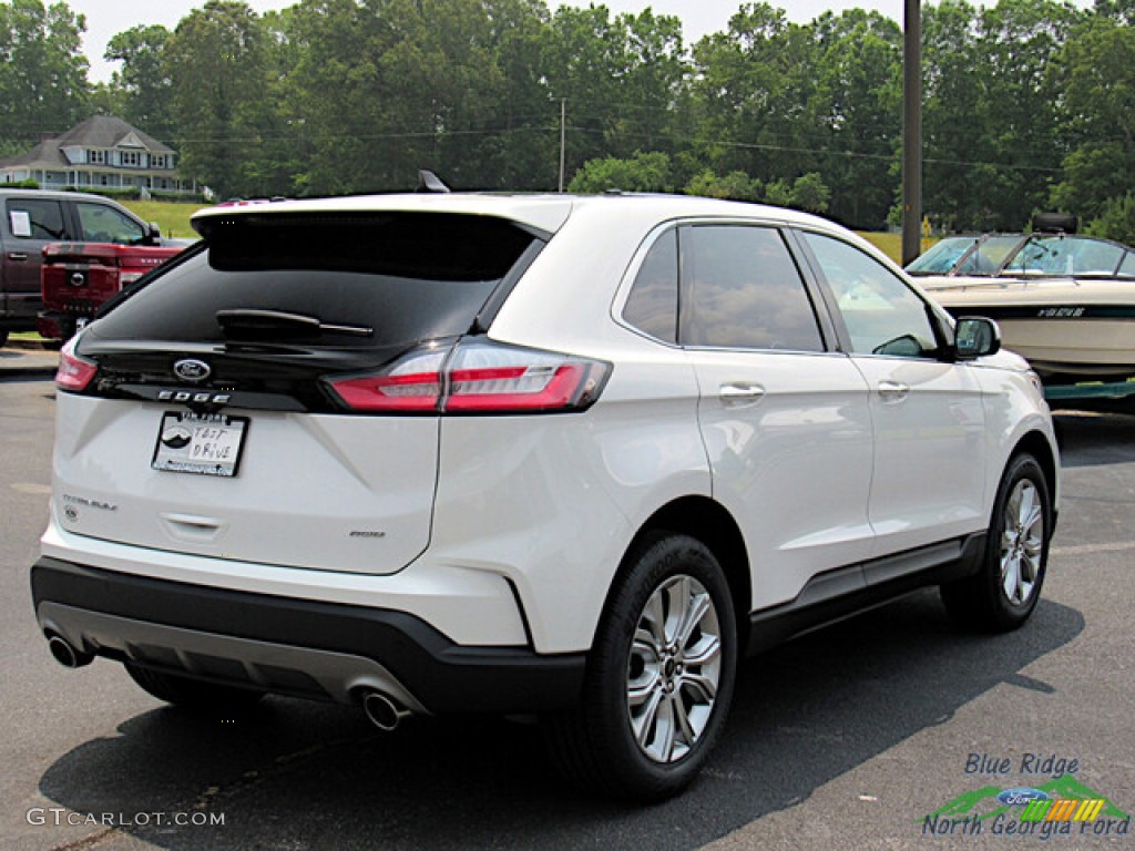 2023 Edge Titanium AWD - Star White Metallic Tri-Coat / Medium Soft Ceramic photo #5