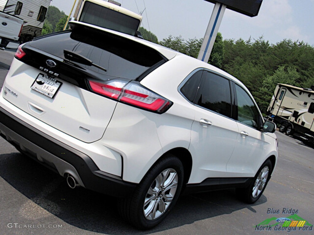 2023 Edge Titanium AWD - Star White Metallic Tri-Coat / Medium Soft Ceramic photo #21