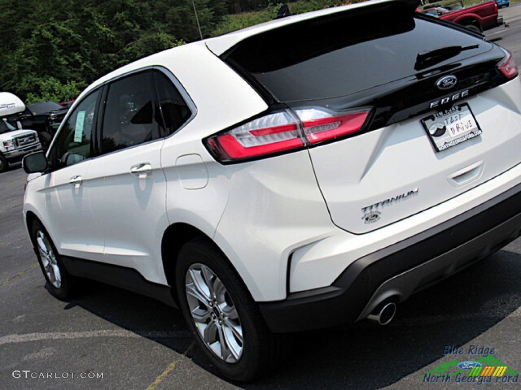 2023 Edge Titanium AWD - Star White Metallic Tri-Coat / Medium Soft Ceramic photo #22