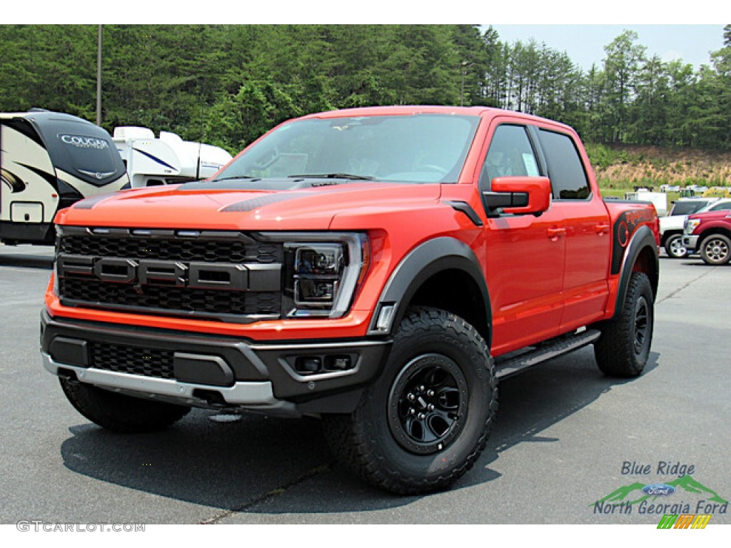 2023 F150 SVT Raptor SuperCrew 4x4 - Code Orange / Black photo #1